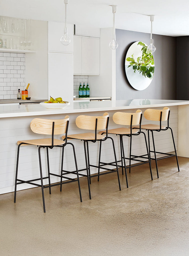 Gus* Modern Bantam Counter Stool in a styled room setting
