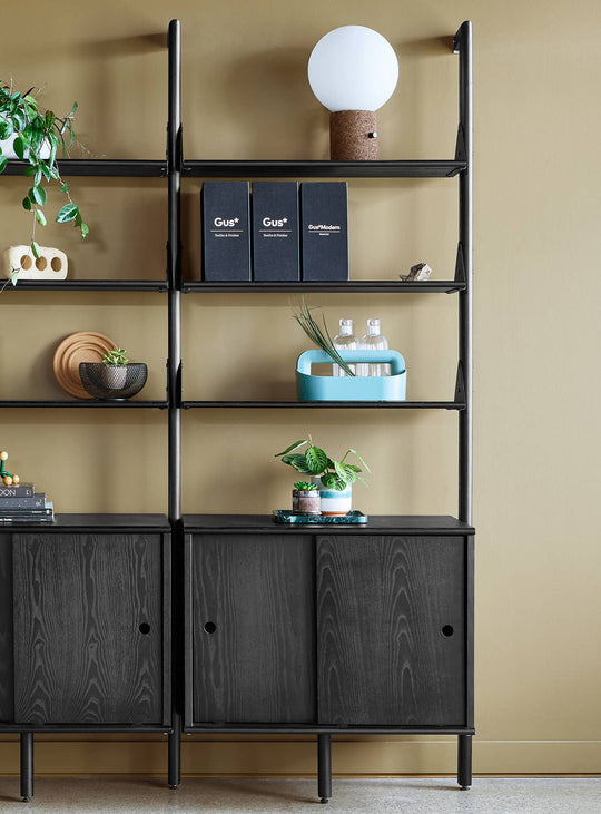 Gus* Modern Branch Storage Unit Add-On in a styled room setting