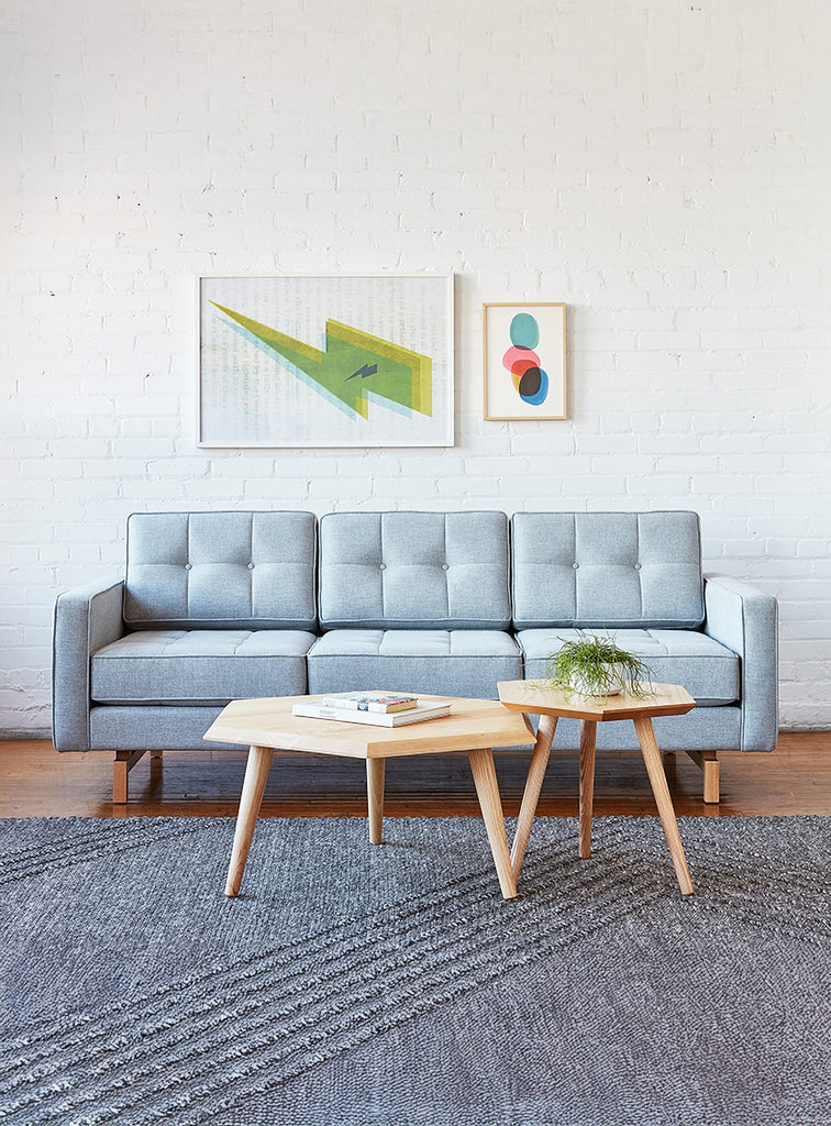 Gus* Modern Jane 2 Sofa in a styled room setting