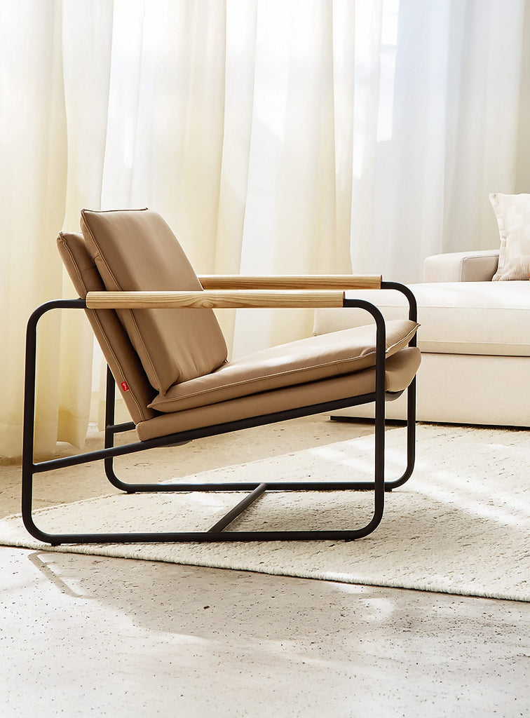 Gus* Modern Kelso Chair in a styled room setting