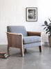 Gus* Modern Lodge Chair in a styled room setting