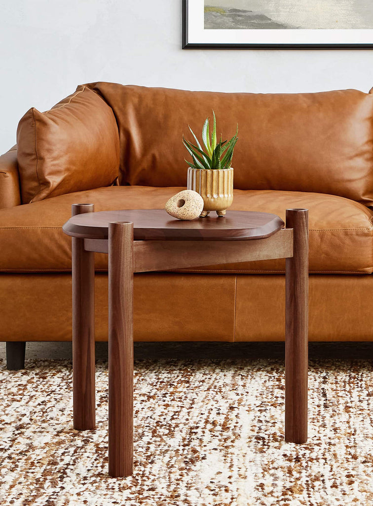 Gus* Modern Monarch End Table in a styled room setting