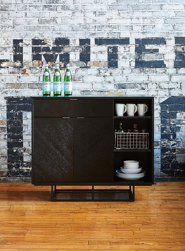 Gus* Modern Myles Cabinet in a styled room setting