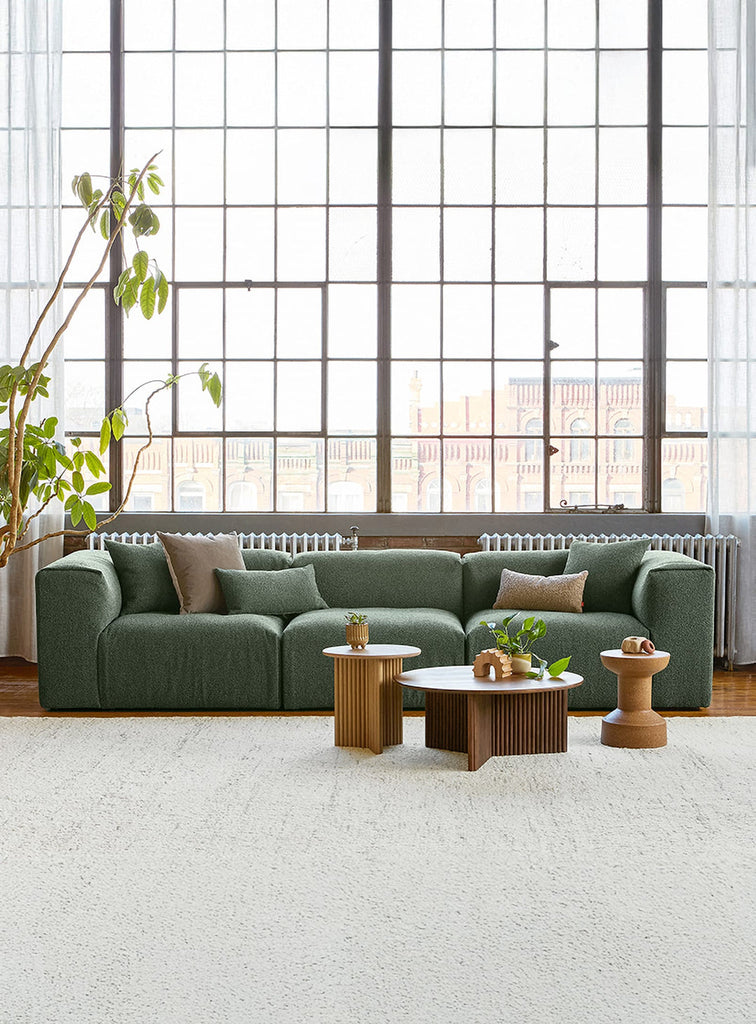 Gus* Modern Nest Modular 3-PC Sofa in a styled room setting