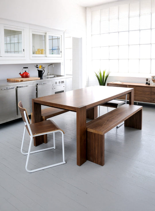 Gus* Modern Plank Table in a styled room setting