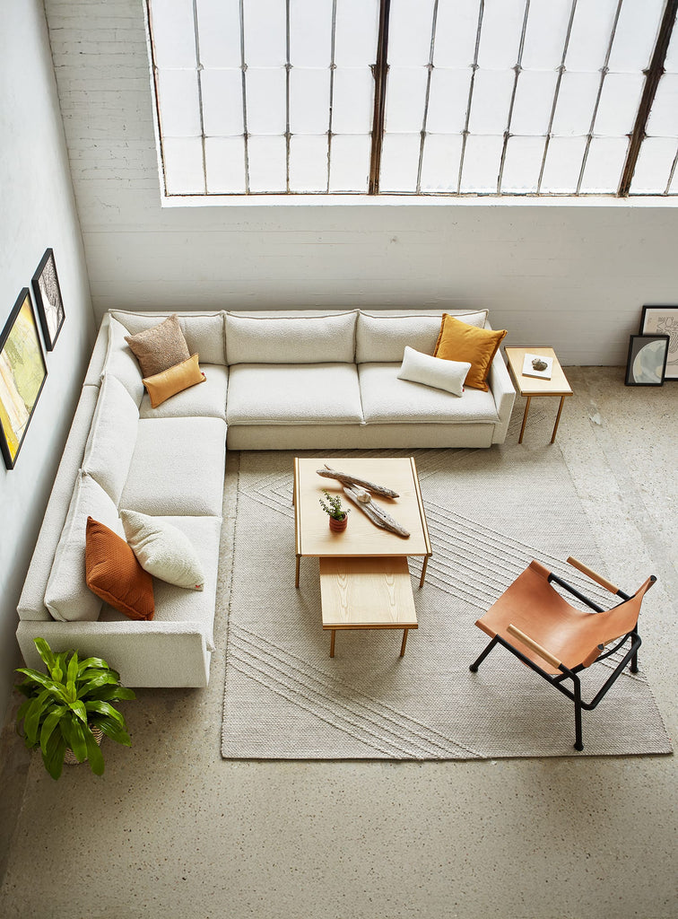 Gus* Modern Sola Bi-Sectional in a styled room setting