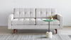 Gus* Modern Jane 2 Loft Sofa Natural Finish Base in a styled room setting