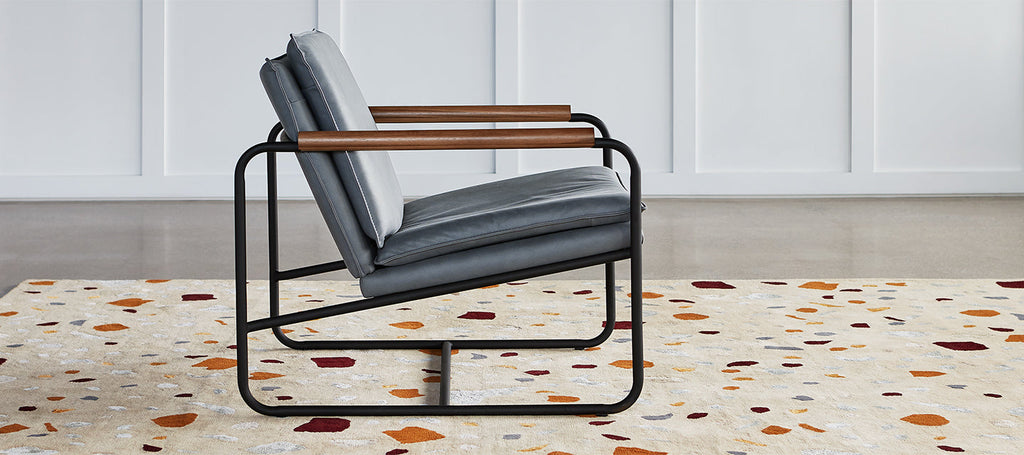 Gus* Modern Kelso Chair in a styled room setting