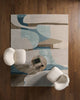 Layered Form LYD04 Rug - overhead view