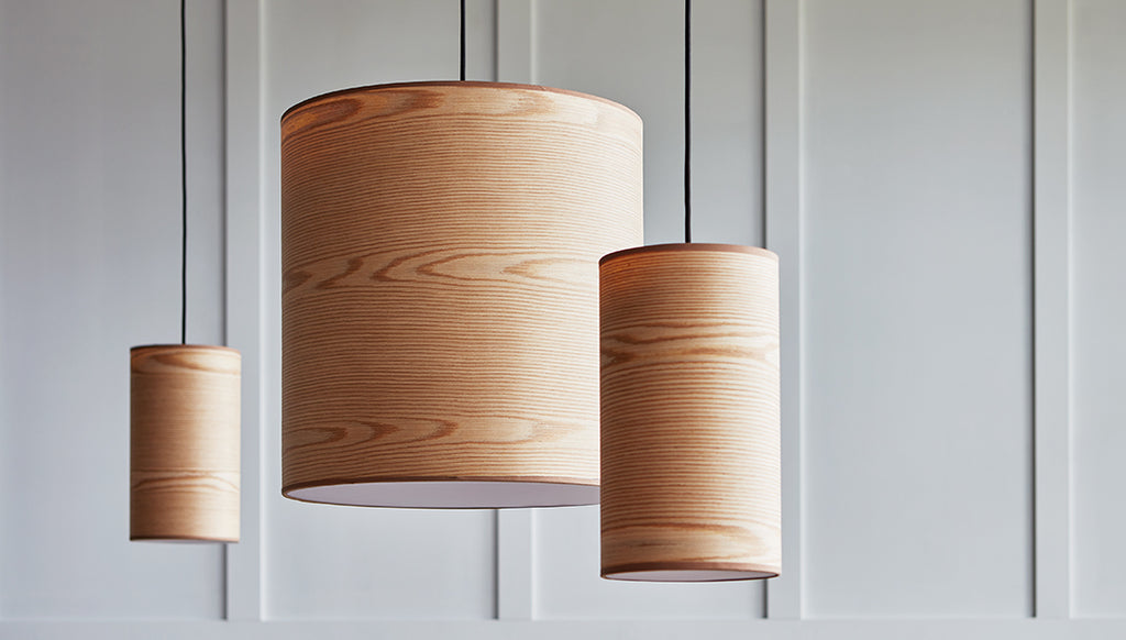 Gus* Modern Milton Small Pendant Light in a styled room setting