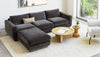 Gus* Modern Podium Modular 5PC Seating Group in a styled room setting