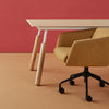 Gus* Modern Radius Task Chair in a styled room setting