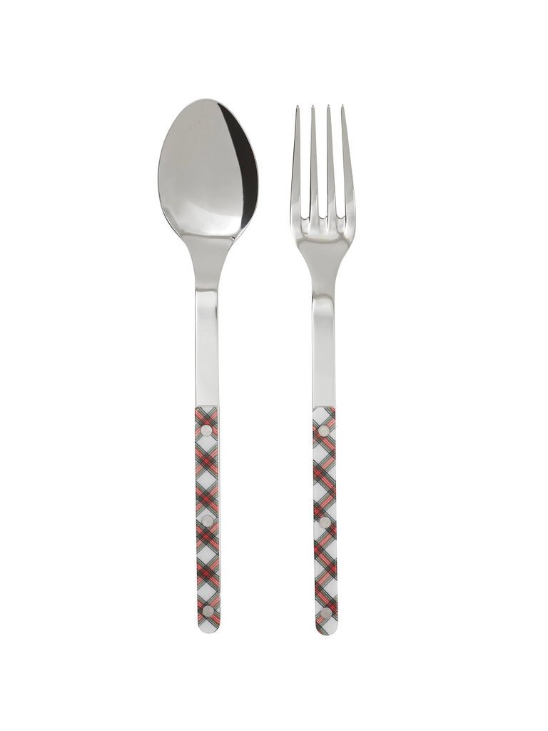 Bistro White Tartan Serving Set - touchGOODS