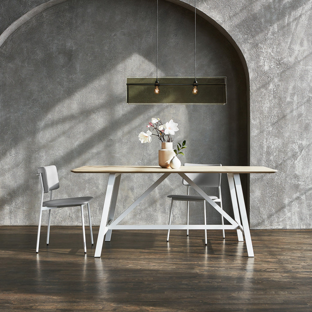 Gus* Modern Signal Dining Chair in a styled room setting