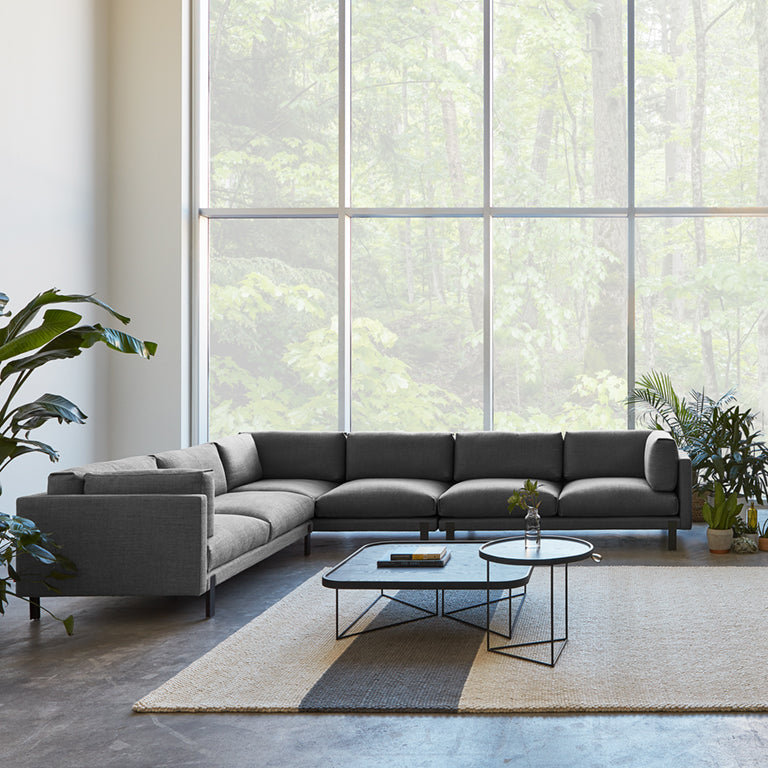 Gus* Modern Silverlake XL Sectional in a styled room setting