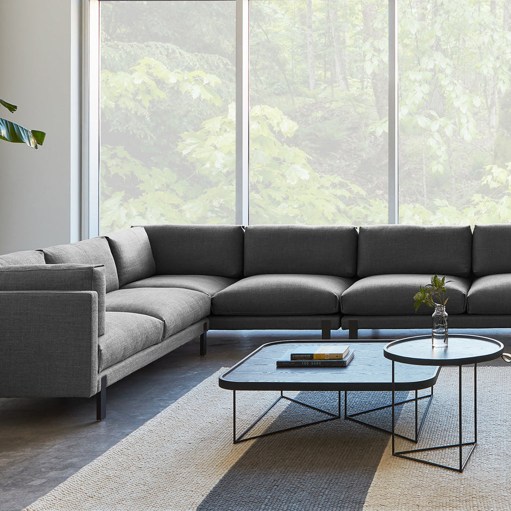 Gus* Modern Silverlake XL Sectional in a styled room setting