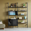 Gus* Modern Branch Shelves 5-pack with Brackets in a styled room setting