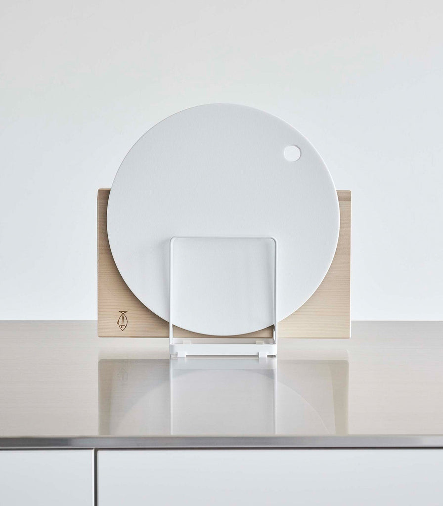 Round Cutting Board Stand - Steel - touchGOODS