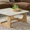Gus* Modern Portico Square Coffee Table in a styled room setting