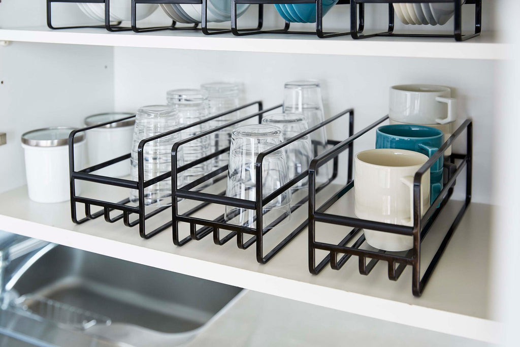 Glass and Mug Cabinet Organizer - Steel - touchGOODS