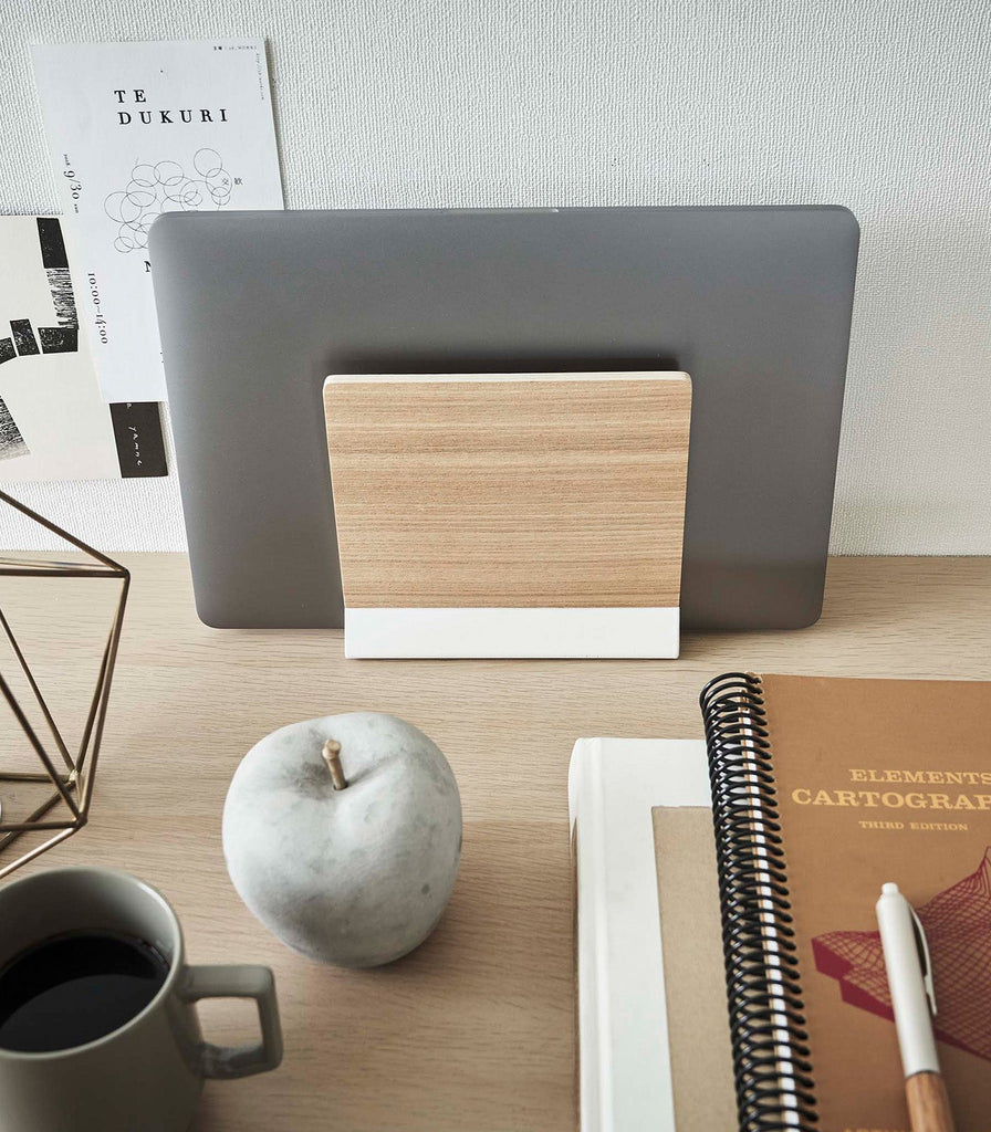 Slim Laptop Stand - Steel + Wood - touchGOODS