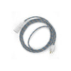 Natural & Blue Linen Stripe Plug-in Pendant with Socket Switch - touchGOODS