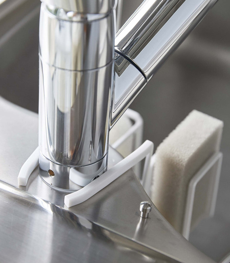 Faucet-Hanging Sponge & Brush Holder - Steel - touchGOODS