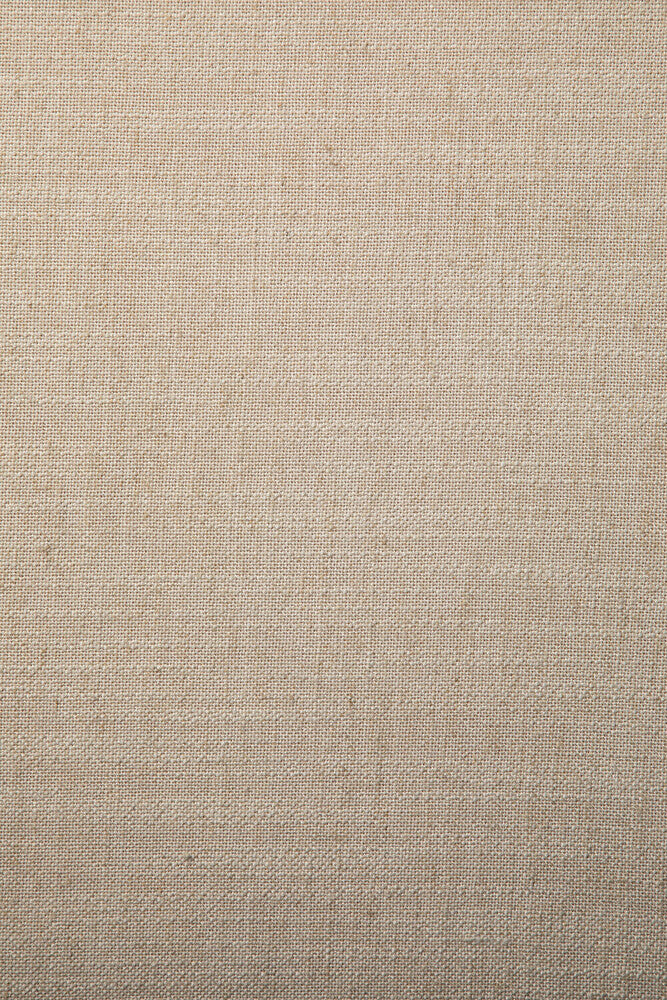 Roan cushion set in Flax on varnished teak frame
