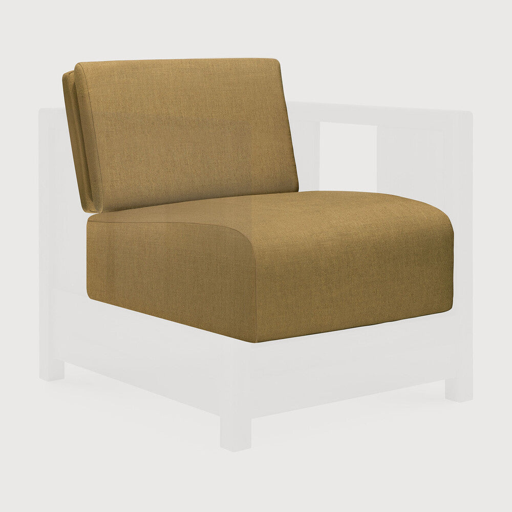 Roan lounge chair cushion set - Amber fabric