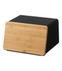 Bread Box With Cutting Board Lid - Steel + Wood - touchGOODS