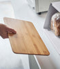 Bread Box With Cutting Board Lid - Steel + Wood - touchGOODS