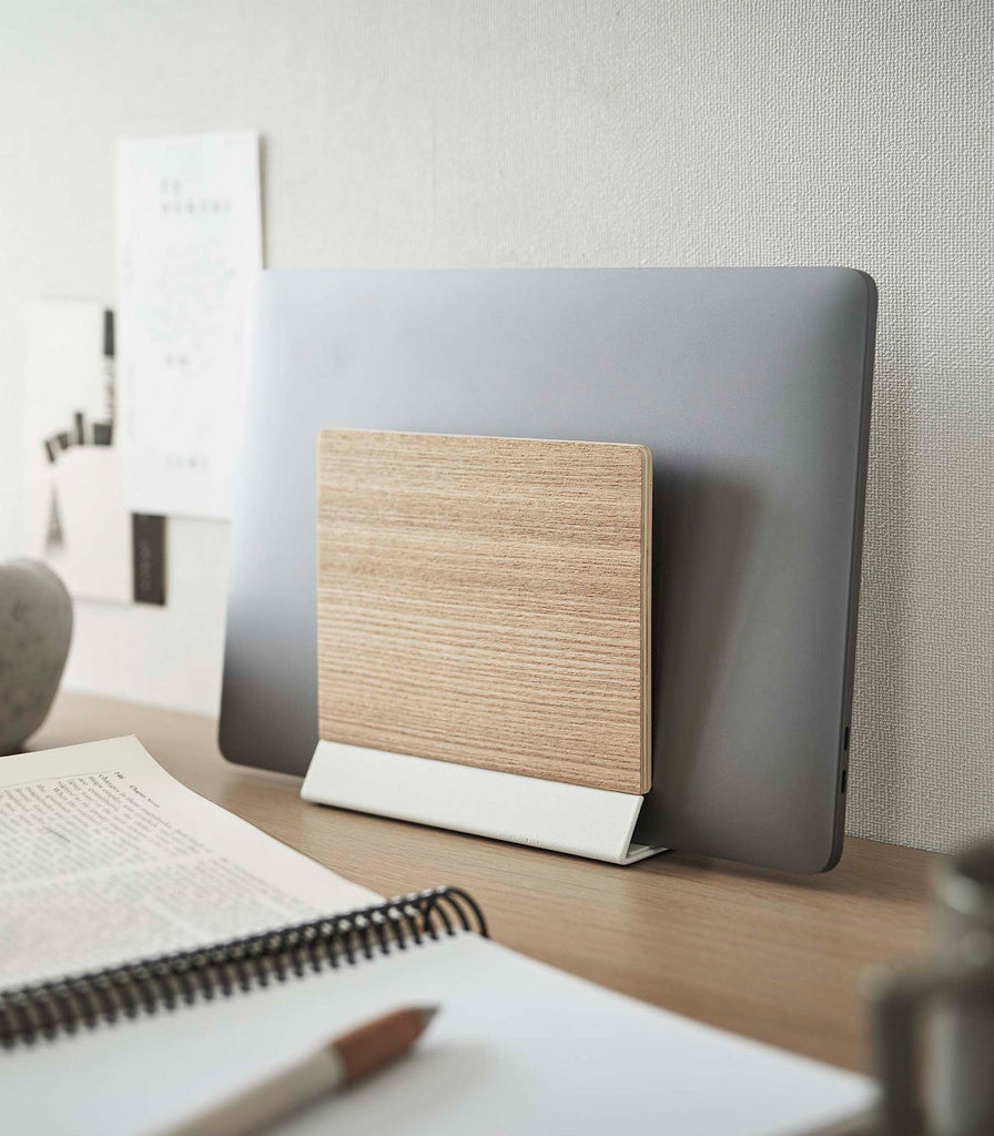 Slim Laptop Stand - Steel + Wood - touchGOODS