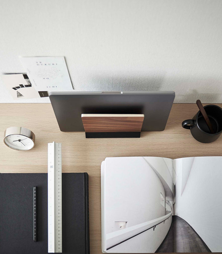 Slim Laptop Stand - Steel + Wood - touchGOODS