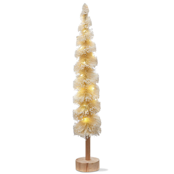 Snow tipped spiral sisal tree Tall- natural - touchGOODS