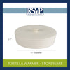 TORTILLA WARMER - 10IN - STONEWARE - WHITE - touchGOODS