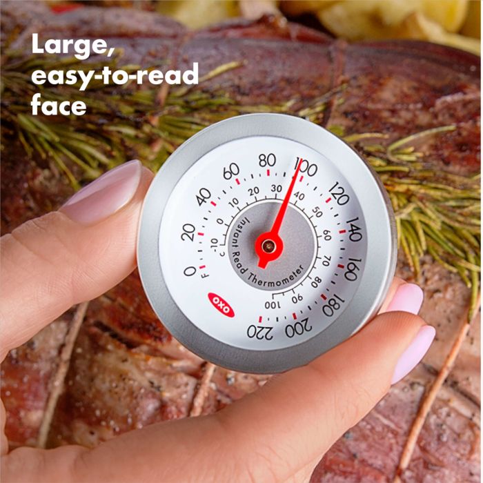 OXO Good Grips Chef's Precision Digital Instant Read Thermometer & Good  Grips Chef's Precision Meat Thermometer, Silver