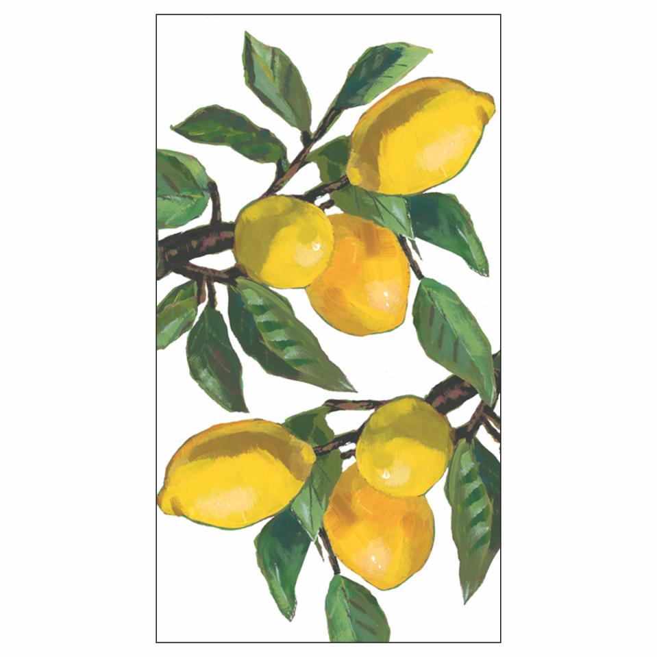 Lemon Musée White Guest Towels - touchGOODS