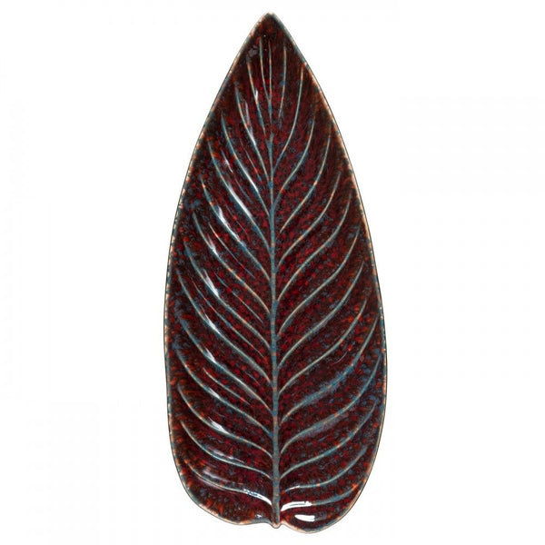 Riviera Strelizia Leaf Platter 16", Vigne - touchGOODS