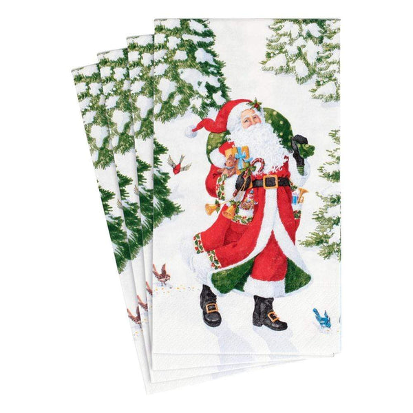 Woodland Santa Paper Guest Towel Napkins - 15 Per Package - touchGOODS