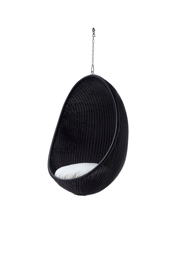 Sika-Design Hanging Egg chair, dark grey seat cushion