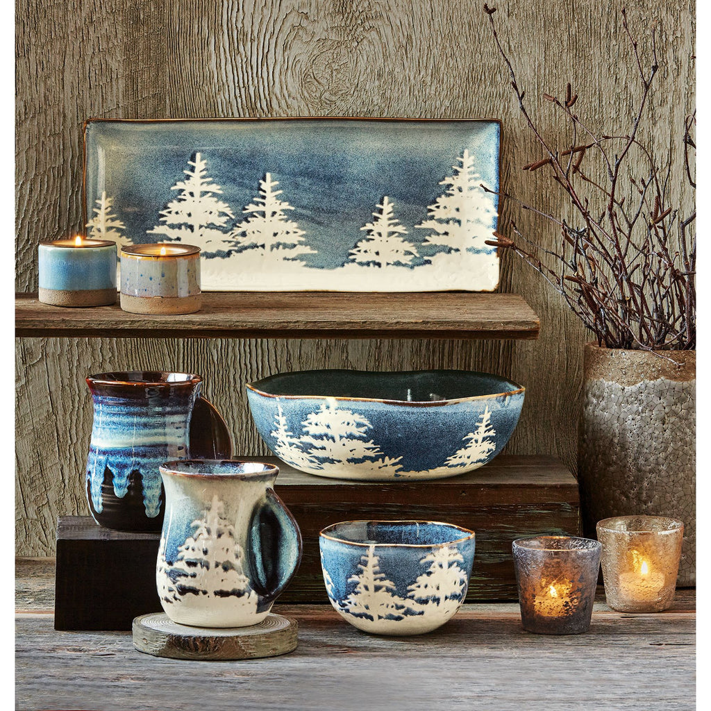 forest appetizer plate - midnight blue - touchGOODS