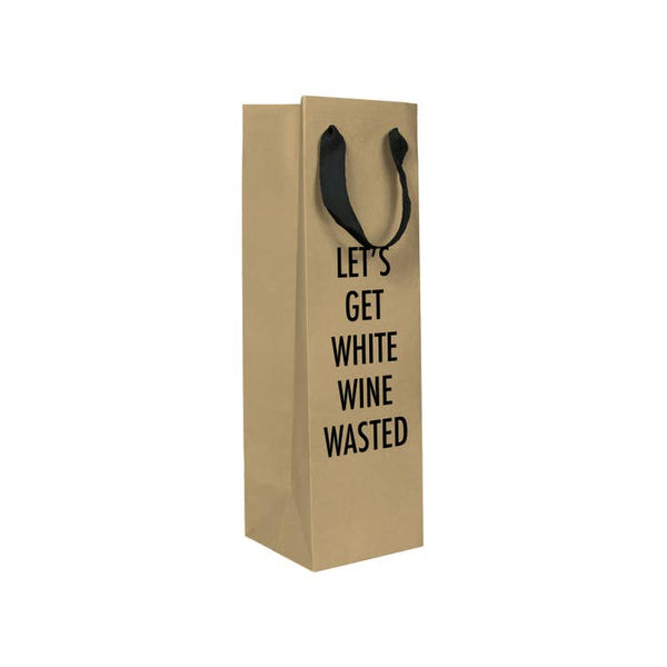 White Wine Wasted - Wine Bag - touchGOODS