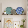 Decorative Woven Bamboo Tray - Brocade Blue - touchGOODS