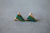TRIANGLE STUD EARRINGS - touchGOODS