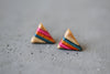 TRIANGLE STUD EARRINGS - touchGOODS
