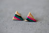 TRIANGLE STUD EARRINGS - touchGOODS