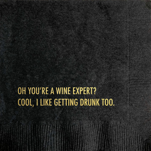 Wine Expert Cocktail Napkin - touchGOODS