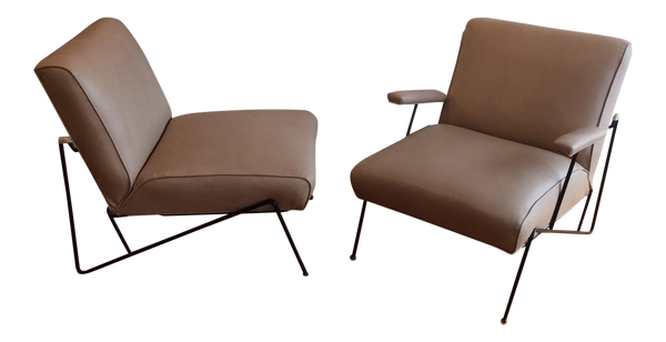 Vintage California Iron Lounge Chairs - A Pair | touchGOODS