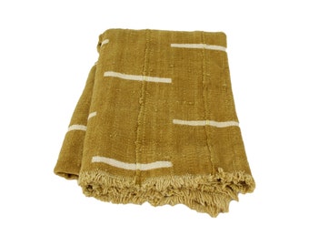 Mustard Mudcloth cheapest Fabric