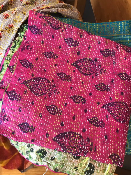 Assorted Vintage Silk Kantha Scarves | touchGOODS